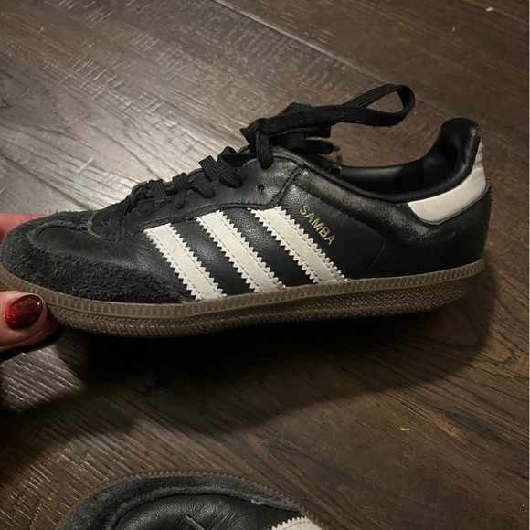 Adidas Kids' Samba Sneakers - Core Black and White - Picture 3 of 5